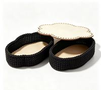 2 pièces de fonds de panier en bois pour sacs au crochet, bases en bois pour paniers au crochet pour la création artisanale DIY