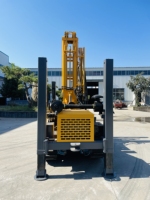 Foreuse rotative diesel haute efficacité DJ, portable sur chenilles en caoutchouc, composants essentiels du filtre à air, profondeur de forage max. 180 m, diamètre de forage 140-250 mm