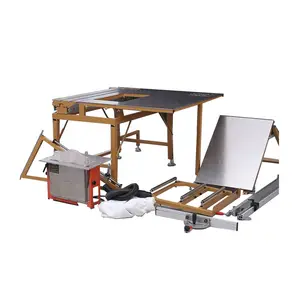 Mesin pemotong meja multifungsi, pengerjaan kayu pemotong meja gergaji panel mini mesin kayu lapis furnitur mesin cnc