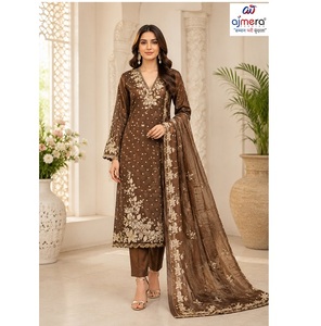 Ensemble de vêtements ethniques pour femmes, costume élégant Salwar Kameez pour les fêtes, les mariages, les festivals et les soirées - Product Image 3