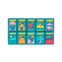 Tuiles de Mahjong en Acrylique de Style Américain Moderne de Luxe pour 4 Joueurs – Durables, Écologiques, Pliables, Portables et Peintes à la Main pour le Divertissement
