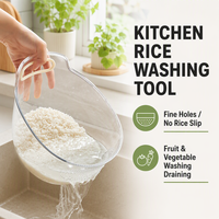 Panier égouttoir multifonction haut de gamme pour cuisine domestique, avec poignée, pour animaux de compagnie, riz, fruits et légumes