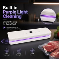 Scelleuse sous vide automatique de haute qualité, largeur de scellage de 30 cm, modes sec et humide, scelleuse silencieuse pour la conservation de la viande
