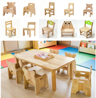 Chaise en bois massif pour bébé, crèche, école maternelle et jardin d'enfants, meubles en bois massif pour enfants, meubles Montessori