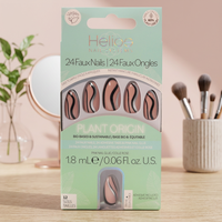 Ongles artificiels Helios Plant Black Silver Swirl, code-barres 800307814566, code article PDV3751