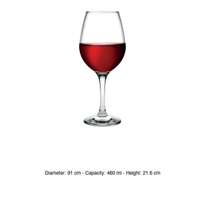 Verre à vin rouge ambré 46 cl Pasabahce H 21,6 cm Ø 9,1 cm - Product Image 3