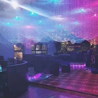 45W RVB Fibre Optique Lumière Créative Net Lumière Rouge Restaurant bar Étoile Fibre Optique Lustre Ciel Étoilé Haut Plein d'Étoiles