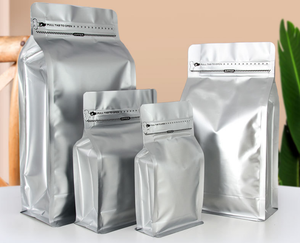 Aluminum Foil Coffee <b>Packaging</b> <b>Bags</b> Coffee Pouch with Valve Eight Side Coffee <b>Bags</b> with and Without Valve - Product Image 2