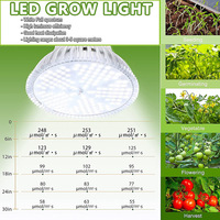 Ampoule de plante 150 LED E26/E27 Socket Grow Lamp pour plantes d'intérieur Hydroponique Garden Greenhouse Succulent Veg Flower