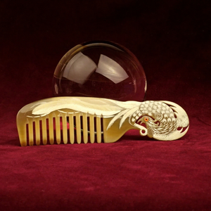 Peigne en corne de buffle artisanal de qualité supérieure, écologique, pour salon de coiffure, disponible au meilleur prix, Uttar Pradesh, Falak World Export - Product Image 1