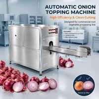 Hoge-efficiëntie uienwortelsnijmachine voor de groenteverwerkende industrie