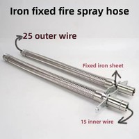 Raccord de 1 pouce Tressé Flexible Système de gicleurs d'incendie Raccord de tuyau Équipement de protection incendie et accessoire
