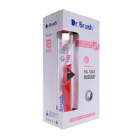 Brosse à dents avec poils en nylon moyens et gratte-langue, masseur de gencives pour adultes, usine de brosses à dents ODM OEM
