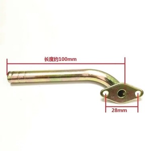 Tuyau d'entrée universel pour cuisinière à gaz, longueur 100 mm, largeur 28 mm, tube de connexion pour brûleur unique, ensemble de remplacement et de réparation - Product Image 1