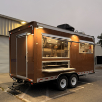 Remorque alimentaire entièrement équipée, cuisine mobile, café, snacks, pizza, barbecue, hot-dogs, glaces, remorque de concession CE DOT