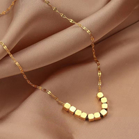 Colliers et chaînes en acier inoxydable 316L hypoallergénique avec pendentif papillon en coquille et chiffres romains, finition PVD anti-ternissement
