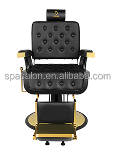 LUXMARS yüksek kalite tüm siyah berber koltuğu uzun berberler için tekerlekler ile sentetik deri - Product Image 2