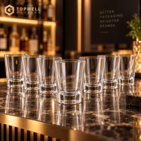 Klaar voor verzending shotglaasjes, custom shotglaasjes, Mexicaanse shotglaasjes, shotglaasjes met zware bodem voor bars en restaurants, geschikt voor whisky en rum.