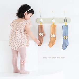Calze a Rete Estive per Bambine in Cotone Pettinato Collant per Neonata - Product Image 3