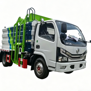 Camion à benne basculante en acier, capacité 6 mètres cubes, compacteur de déchets alimentaires, véhicule efficace pour la collecte des déchets de restauration - Product Image 1