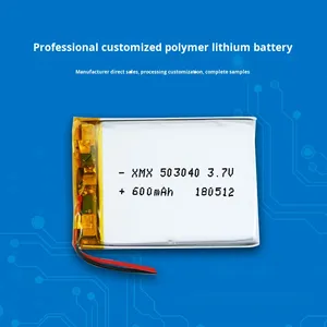 Batería de polímero de litio de estado sólido recargable Xinmengxing 503040 de 600 mAh y 3.7 V en stock del fabricante, azul, otras marcas - Product Image 6