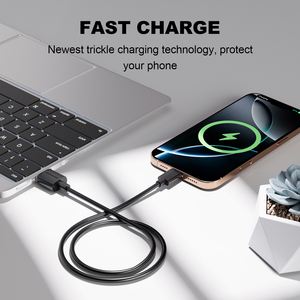 Cable de Datos USB a Tipo-C ESEEKGO G-02AB 3A de Carga Rápida, 1M 3.3FT, Negro, Cargador USB-A a USB-C para Teléfonos Celulares y Dispositivos Digitales - Product Image 5
