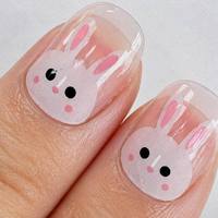 Vente en gros de faux ongles pour enfants, courts, ronds, mignons, roses, à motifs de dessins animés, pour filles, réutilisables, écologiques, logo personnalisé