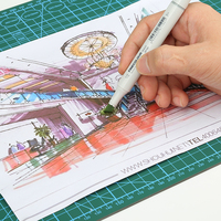 Touchfive — stylo marqueur artistique de couleur Fine EF101, 160 couleurs, à base d'alcool, de qualité supérieure, avec boîte en papier