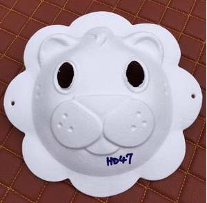 Pulp Paper masker mata wajah topeng pesta lucu untuk pesta Prom karnaval liburan topeng kartun kostum Cosplay Halloween DIY kerajinan - Product Image 5