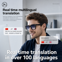 Lunettes Intelligentes IA avec Bluetooth, Interprétation Multilingue en Temps Réel (100+ Langues), Écran Couleur, Écoute Musicale, Faible MOQ, Personnalisables