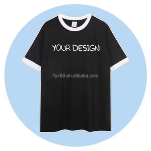 Camiseta Ringer Casual Unisex Personalizable de Alta Calidad CB023-UT5281, 100% Algodón, Diseño en Blanco, Jersey Estampado Ecológico - Product Image 3