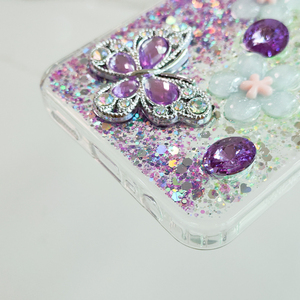 <span class=keywords><strong>Fundas</strong></span> Personalizadas <span class=keywords><strong>para</strong></span> Celular con Diseño Degradado 3D, Brillantina, Diamantes de Imitación, Mariposas y Flores <span class=keywords><strong>para</strong></span> Mujeres, Compatibles con <span class=keywords><strong>Oppo</strong></span> A17, A7 Pro Max, Find X9 - Product Image 5