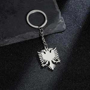 Porte-clés Pendentif Aigle Albanais en Acier Inoxydable, Inaltérable, Tendance, Polyvalent, pour Hommes et Femmes, pour Sac de Voiture, Idéal Cadeau - Product Image 5