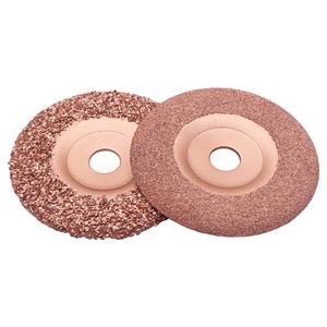 Disque plat de 4 pouces à grain grossier/fin pour bande transporteuse à râpe en carbure, grand <span class=keywords><strong>pneu</strong></span> OTR, polissage des parois latérales, réparation de pneus, outil abrasif, 1 pièce - Product Image 1