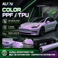 Film de protection de peinture (PPF) en TPU coloré pour voiture, auto-réparant, finition brillante ou mate, effet fibre de carbone, fourni par l'usine OEM