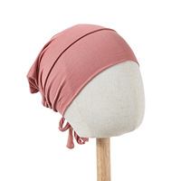 Hijab musulman ajustable à sangle élastique, couleur unie, en modal/bambou, turban en jersey avec cordon de serrage, sous-bonnet de couverture