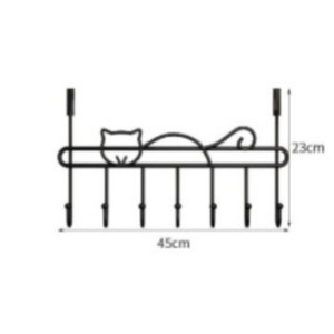 Nouveau <span class=keywords><strong>Porte</strong></span>-organisateur de salle de bain à suspendre sur <span class=keywords><strong>la</strong></span> <span class=keywords><strong>porte</strong></span> avec 6/7 crochets, support de rangement pour vêtements et chapeaux - Product Image 6