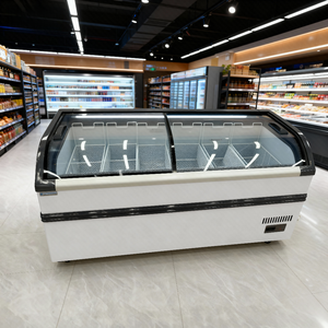 ตู้แช่แข็งแบบทำความเย็นโดยตรงสำหรับร้านขายเนื้อในซูเปอร์มาร์เก็ตเชิงพาณิชย์  ชั้นวางเนื้อในร้านขายเนื้อมีตู้แช่แข็งด้วย - Product Image 5