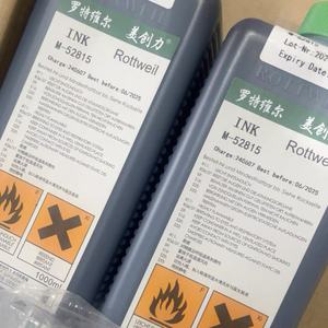 Encre noire de haute qualité New Rottweil M-52815 - Séchage rapide, résistante aux rayures pour les lignes d'emballage alimentaire - Product Image 3