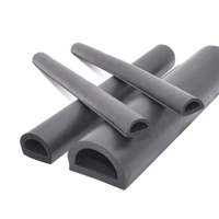 Cinta de sellado para puertas de armarios eléctricos tipo D, compuesto blando y duro, goma autoadhesiva para automóviles, EPDM negro, ecológico, cortable