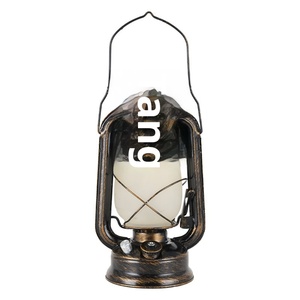 Lanterne de table décorative rétro LED en plastique de style américain, transfrontalière, à énergie <span class=keywords><strong>solaire</strong></span>, à intensité variable, veilleuse d'ambiance - Product Image 5