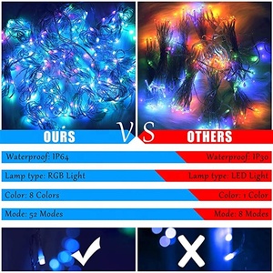 270 LED 15 Fili di Luci a Tenda <span class=keywords><strong>con</strong></span> Telecomando Intelligente, Decorazione per Casa e Giardino, Illuminazione Decorativa per <span class=keywords><strong>Soffitto</strong></span> - Product Image 4