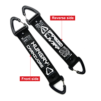 Gantungan Kunci Lanyard Pendek Berkualitas Tinggi Custom Dengan Pengait Karabiner Ramah Lingkungan Sablon Sutra Gantungan Kunci Karabiner