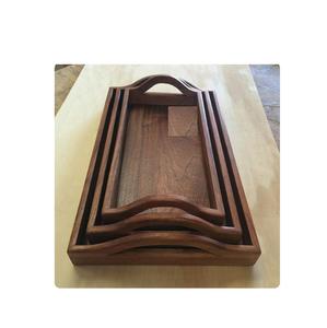 Bandeja de madera con estampado de flores rústicas modernas, Plato decorativo único para desayuno, boda/Fiesta, bandeja de servicio al por mayor competitiva - Product Image 2