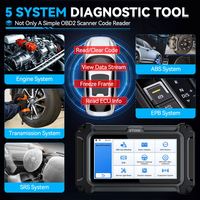 Lector de código D5S OBD2, 5 sistemas PCM/TCM/ABS/SRS, escáner de coche, herramientas de diagnóstico CAN FD FCA, máquina de diagnóstico de coche, 15 + reinicios