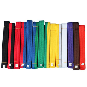 Ceintures de Taekwondo d'exportation, Ceintures de gradation colorées, Ceintures <span class=keywords><strong>Dan</strong></span>, Ceintures intermédiaires, Broderie et impression sur coton - Product Image 1
