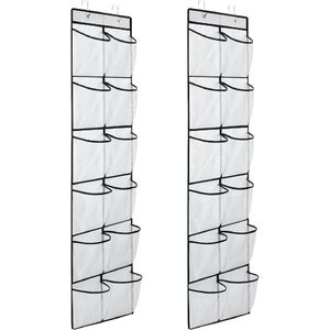 Over The Door <b>Shoe</b> Organizer 12 Mesh Pockets Hanging Storage For Closet <b>Shoes</b> Clothing Organizer Large Capacity - Product Image 1