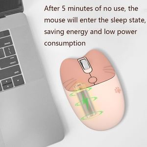 Ratón para Juegos M3 Rosa en Oferta, 3 Teclas, Inalámbrico Silencioso con Seguimiento Láser, Estilo Mini Lindo - Product Image 4