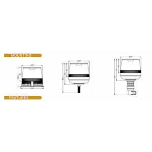 Luz de Baliza de 45/48W para Ambulancia, Camión de Construcción, Autobús Escolar - Product Image 5