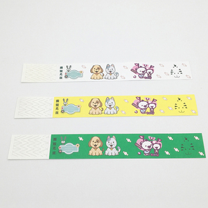 High Quality Custom Disposable Tyvek Wristband Romance Style Adjustable Digital Printing Events Parties Promotional Supply